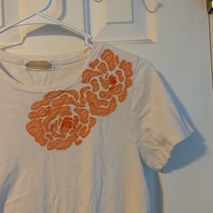 J Crew embroidered tee